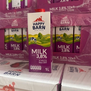 Sữa tươi nguyên chất Happy barn 3,8% 1L